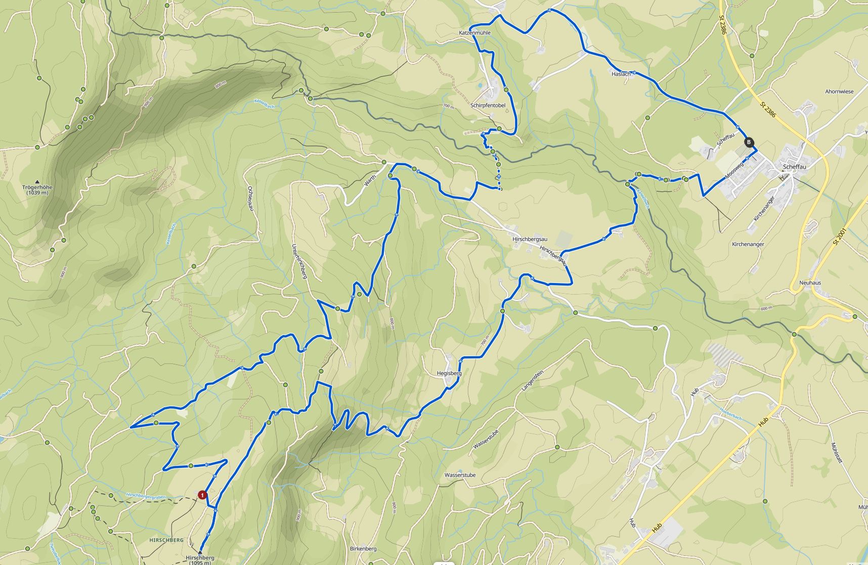 Wanderung Hirschberg Scheffau